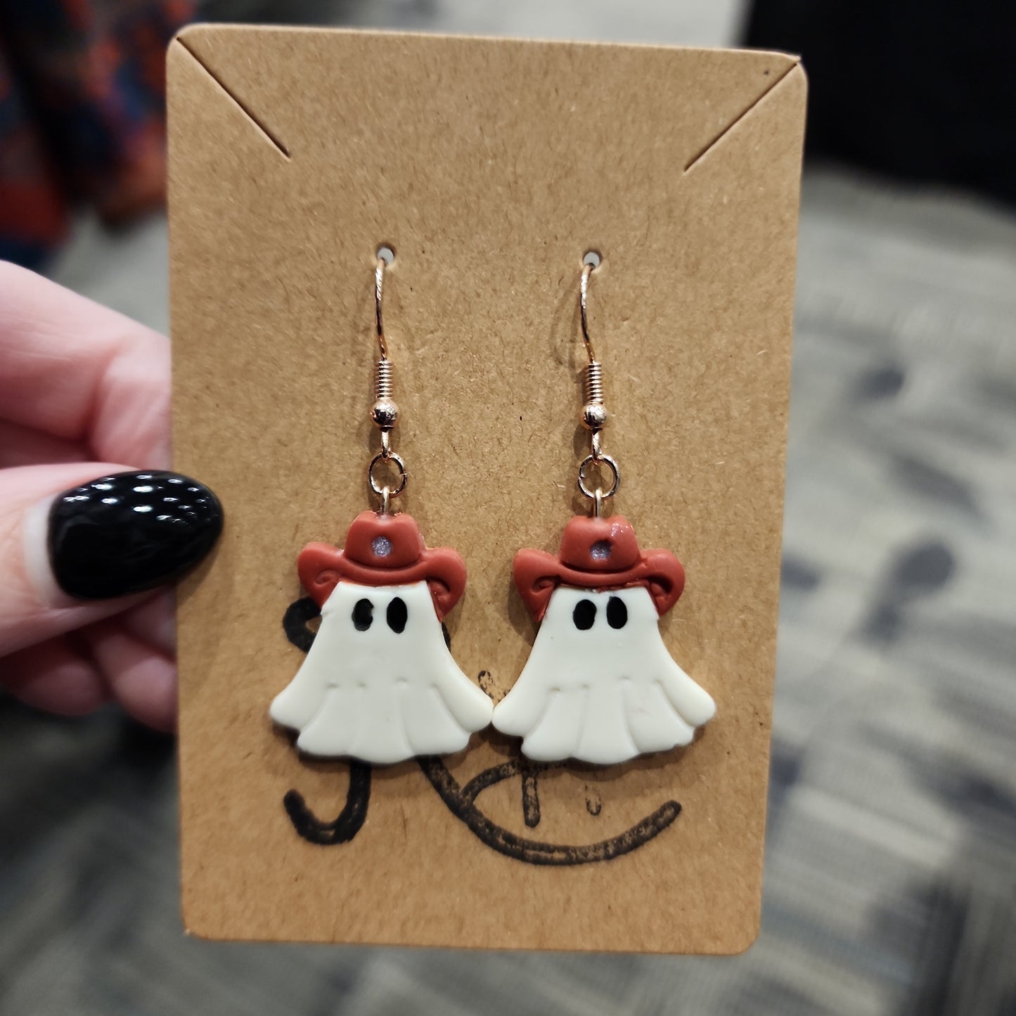 Cowboy Ghostie dangles