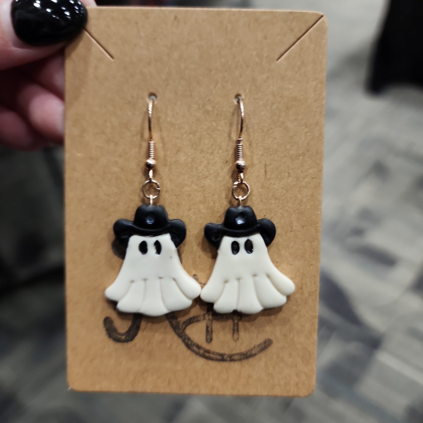 Cowboy Ghostie dangles