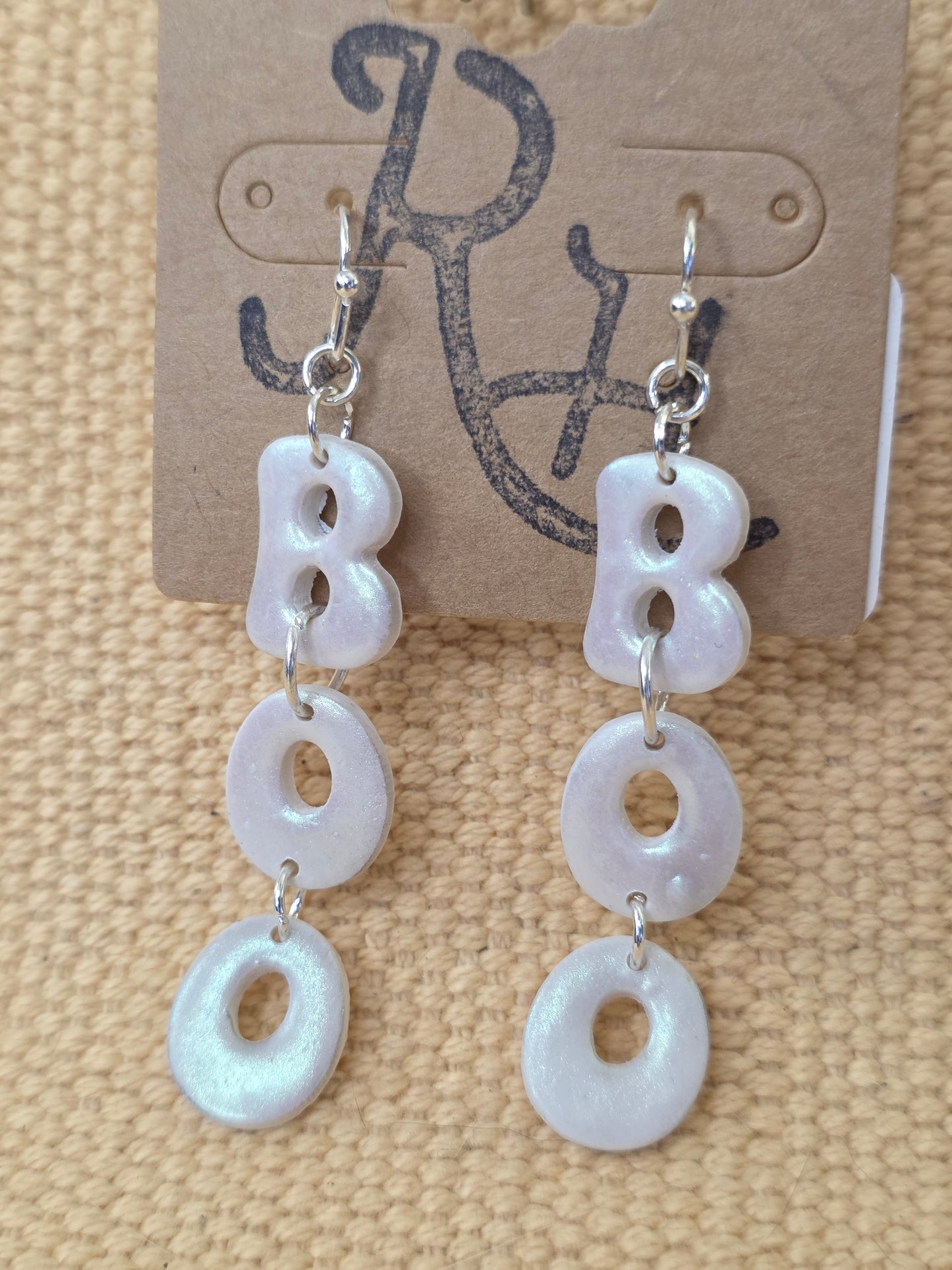 Shimmery Boo dangles