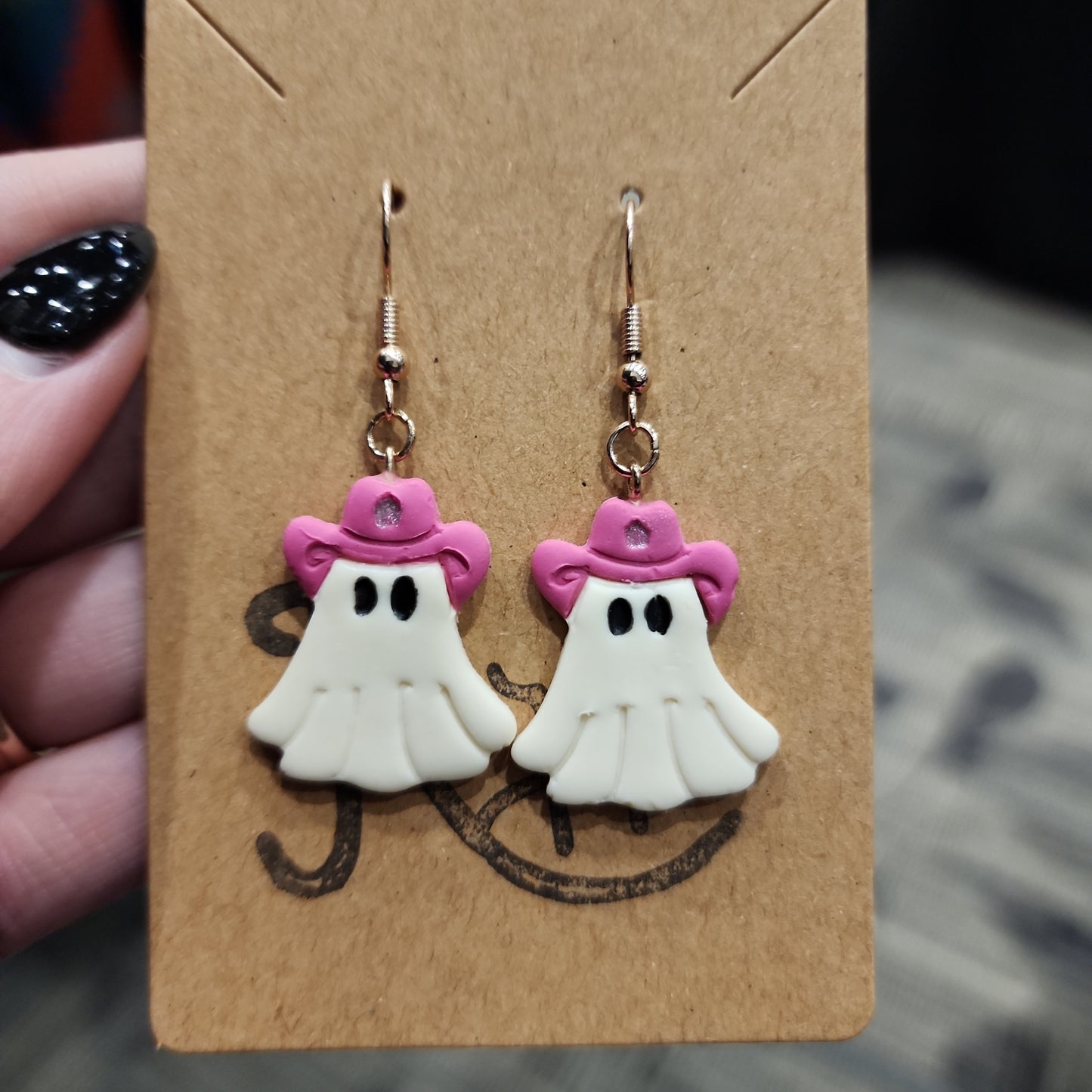 Cowboy Ghostie dangles