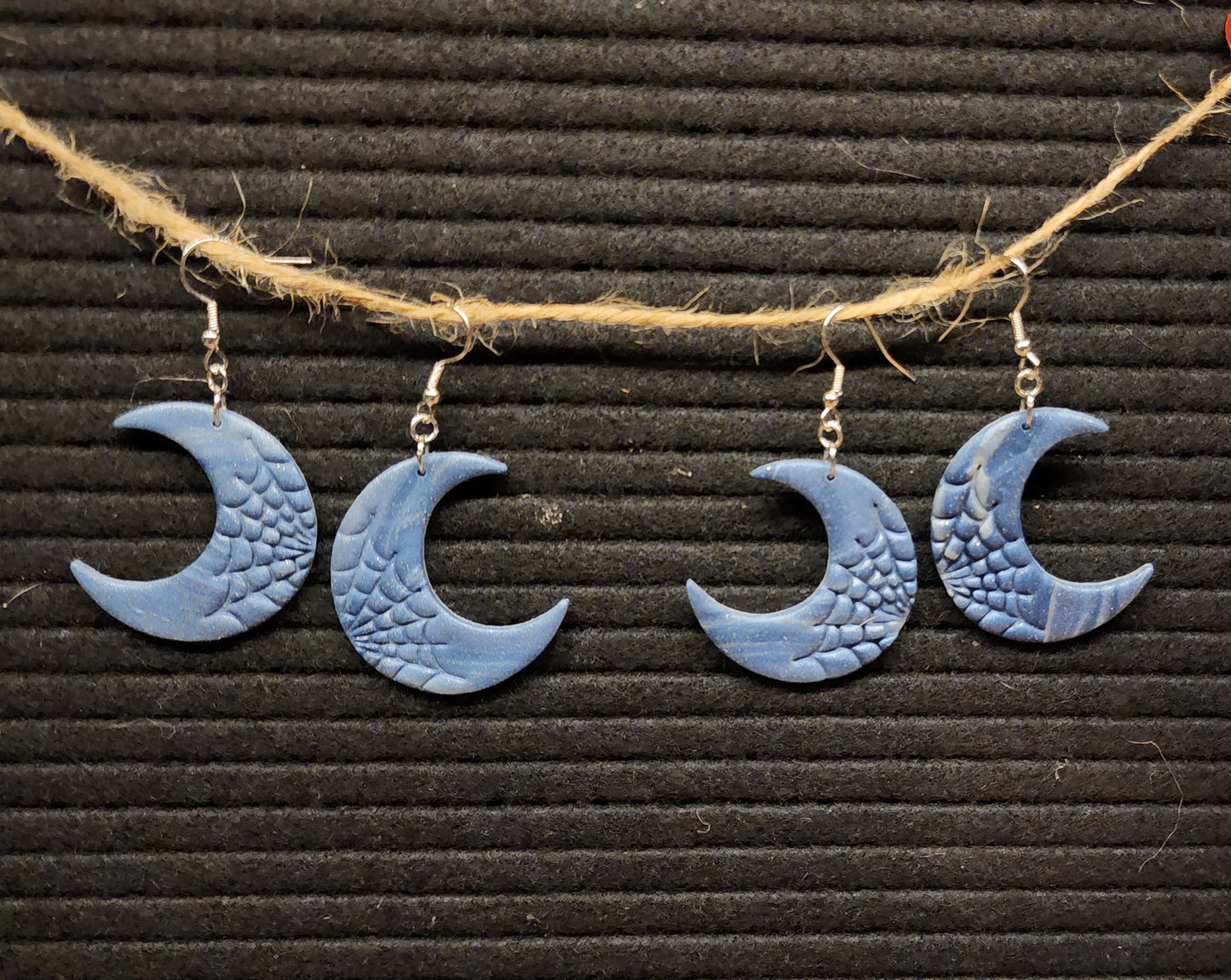 Spider Web Moon dangle