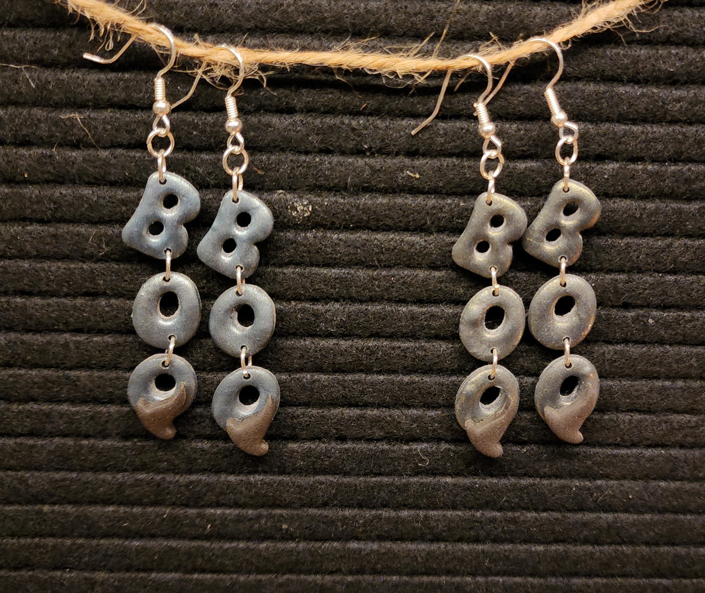 Shimmery Boo dangles