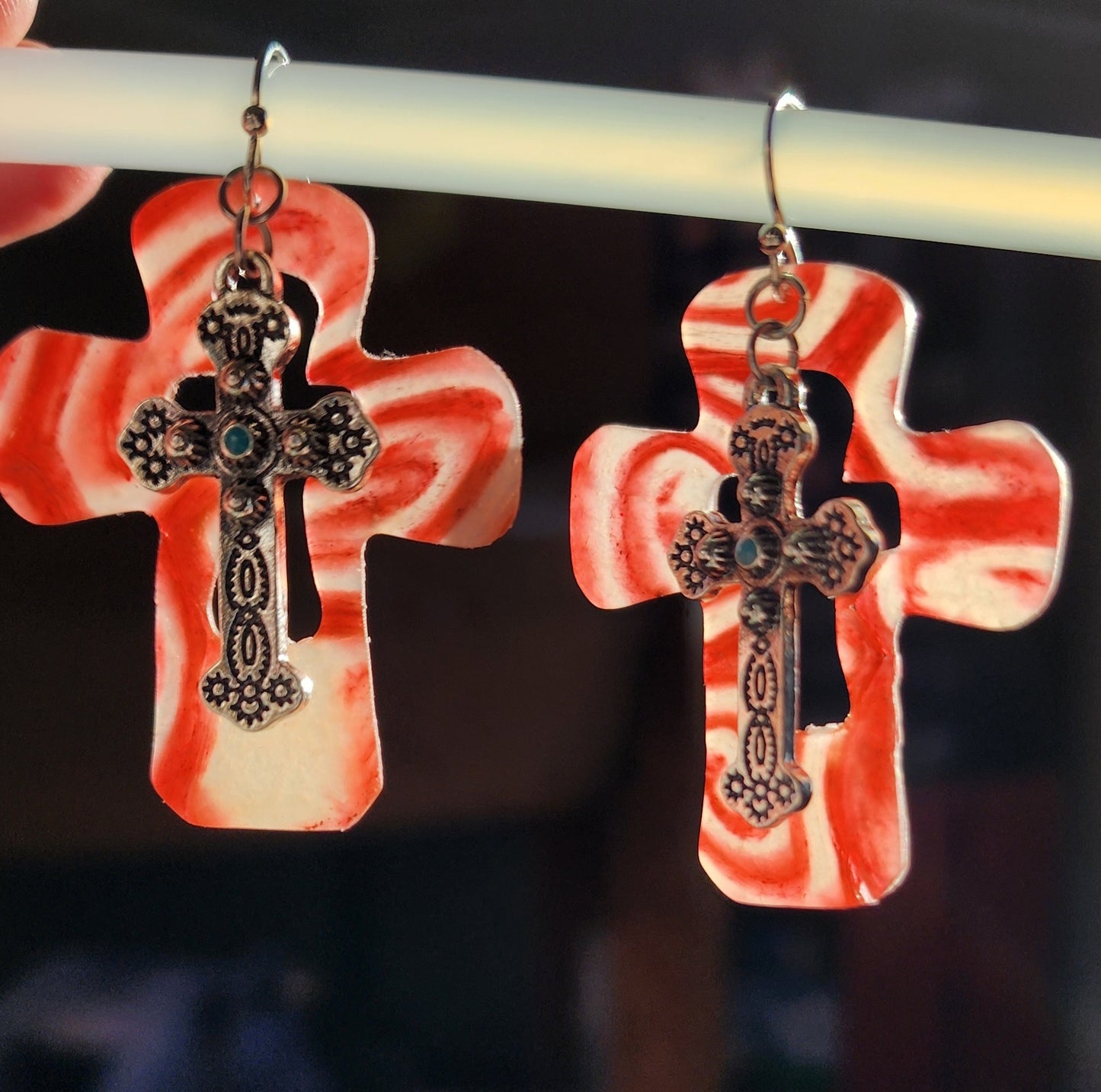 Cross charm dangle