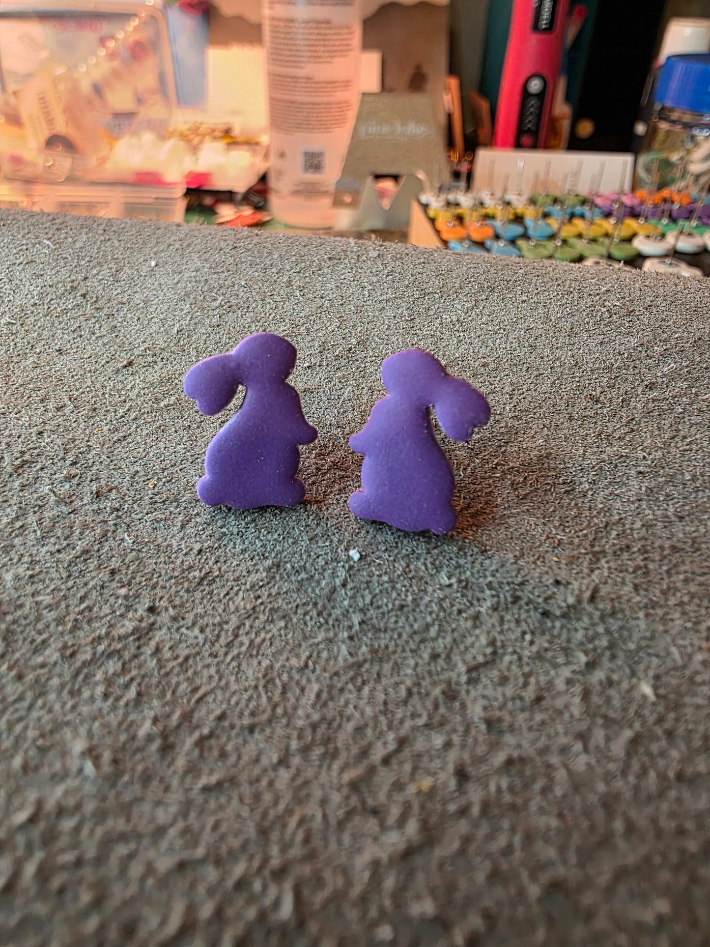 The Silhouette Bunny stud
